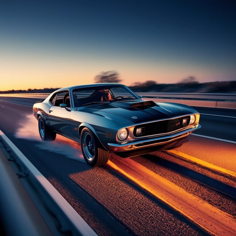 Faça uma imagem de uma imagem de um carro andando no acostamento de forma irregular