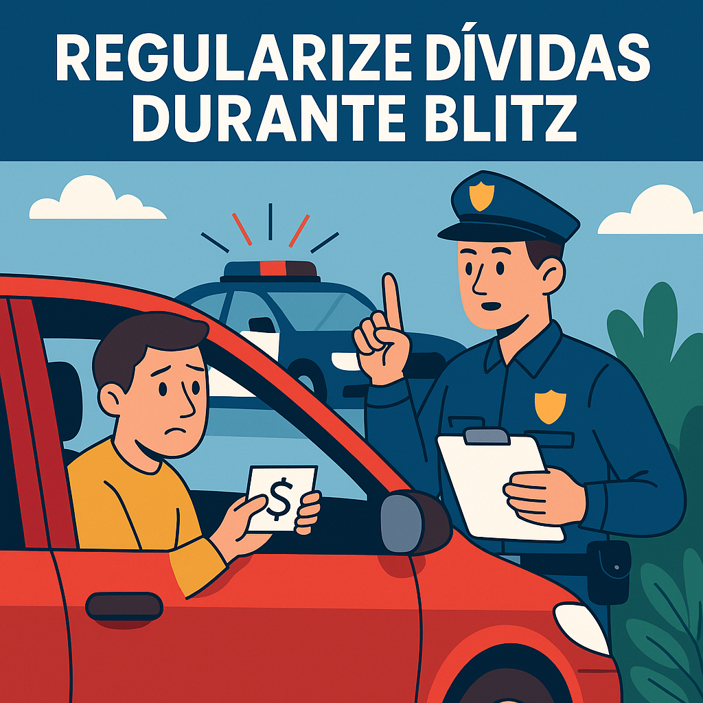 Motoristas agora podem regularizar veículos via Pix durante blitz