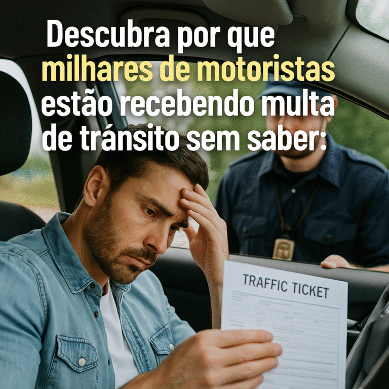 Descubra por que milhares de motoristas estão recebendo multa de trânsito sem saber