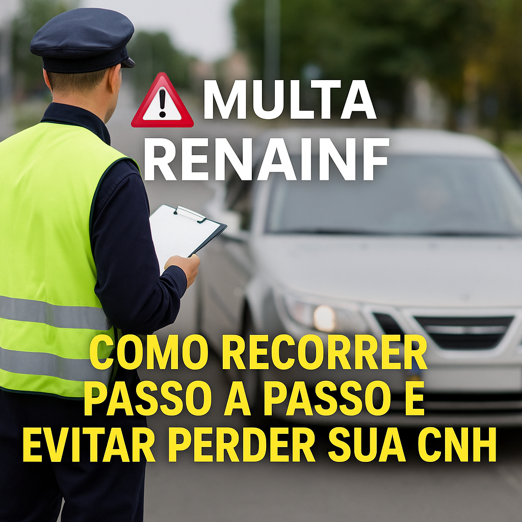 Multa RENAINF: Como recorrer passo a passo e evitar perder sua CNH