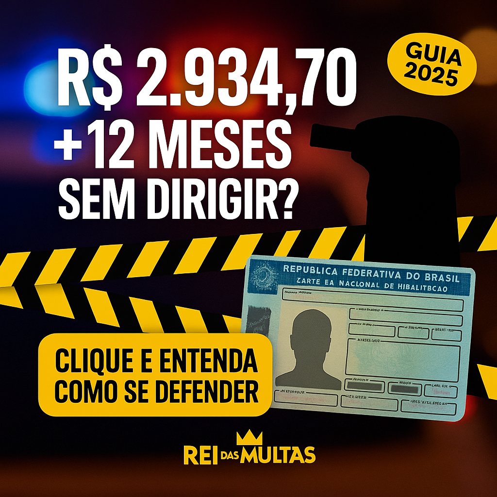 Como anular uma multa de bafômetro e não perder a CNH