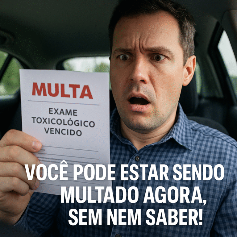 multa por exame toxicológico vencido 2025