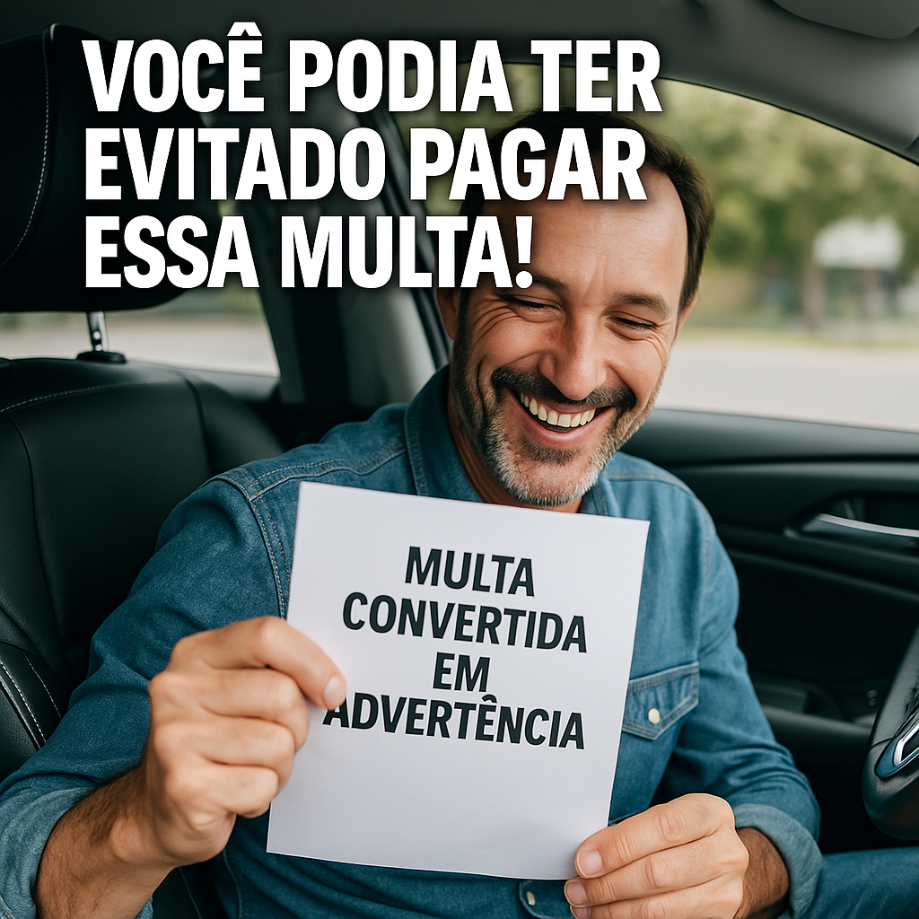 converter multa leve em advertência automática
