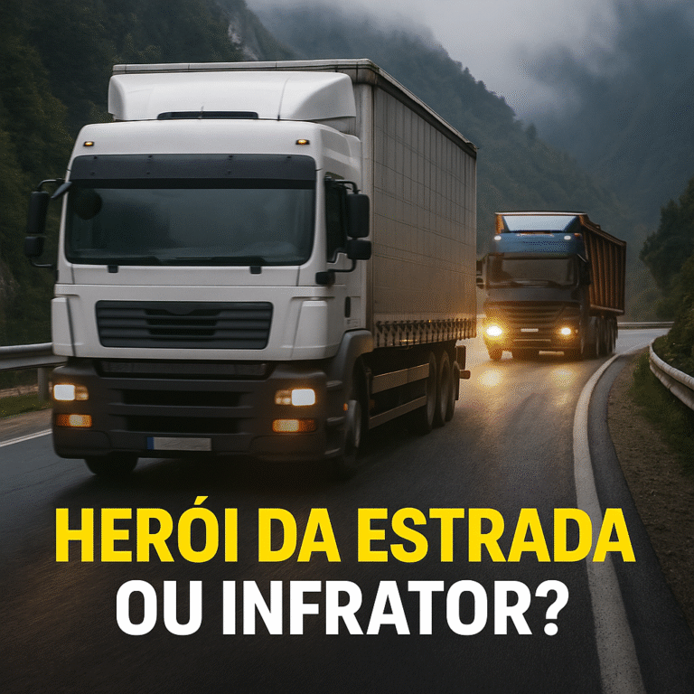 caminhoneiro multado por acidente de trânsito 2025