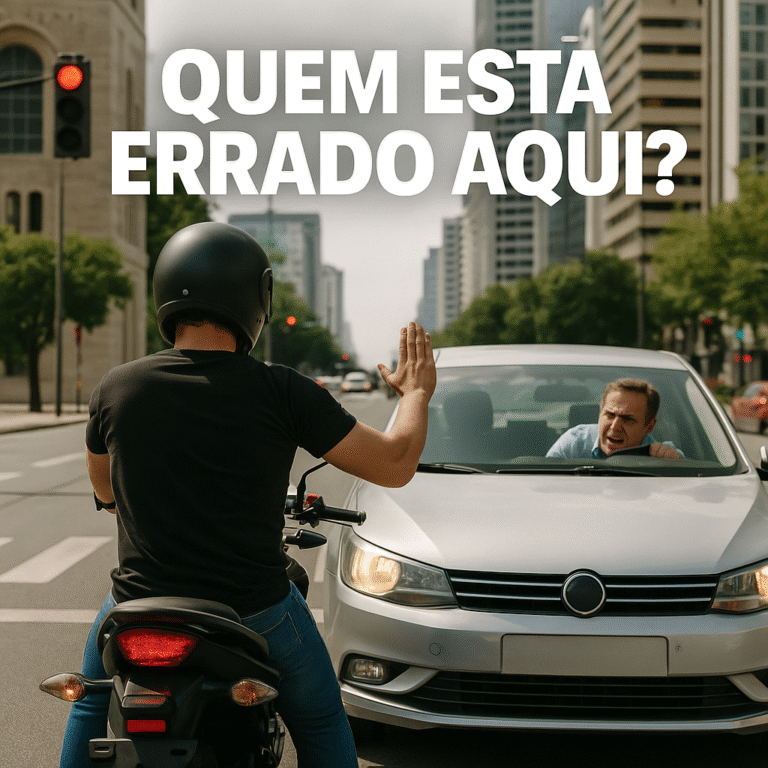 motorista multado por parar atrás de moto na faixa errada 2025