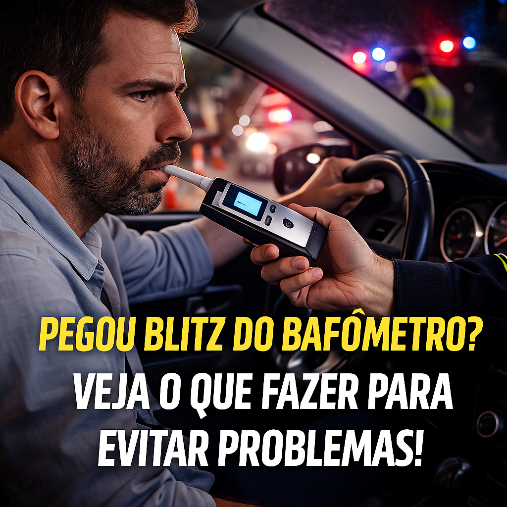 como agir em uma blitz do bafômetro e recorrer da multa