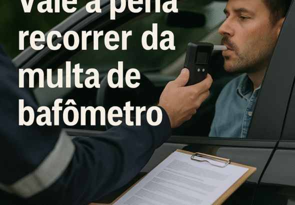 Vale a pena recorrer de multa por bafômetro? Entenda aqui!