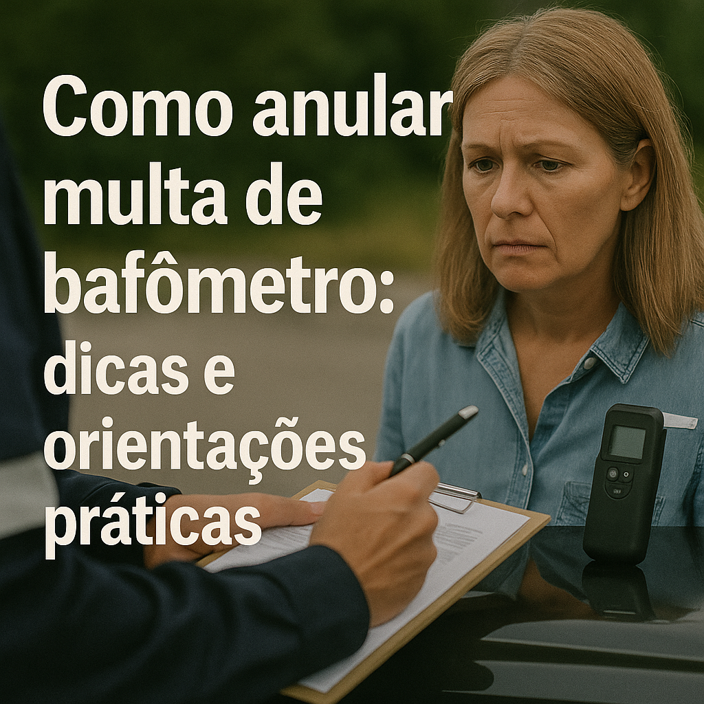 Como anular multa de bafômetro: dicas e orientações práticas