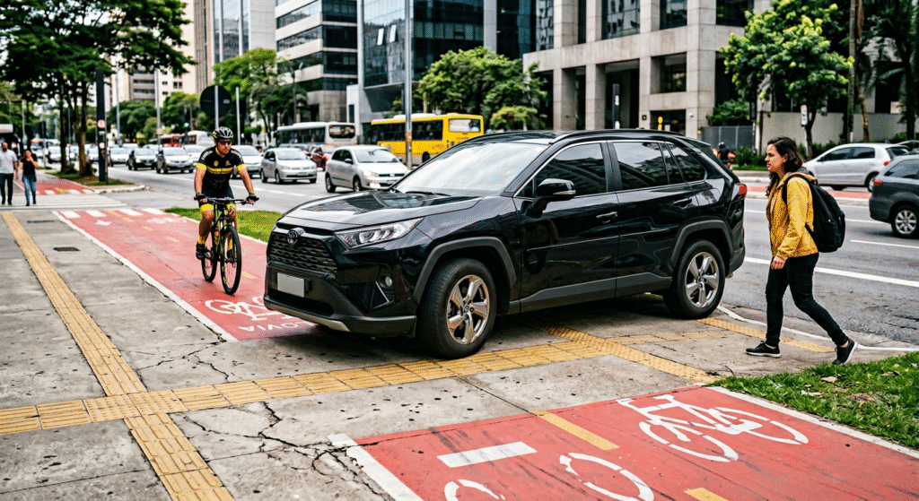 Atenção: Estacionar sobre Calçada ou Ciclovia é uma Infração de Qual Gravidade?