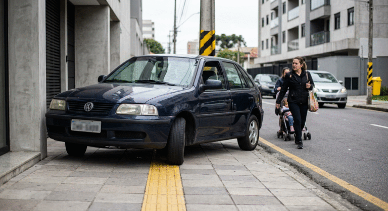Atenção: Estacionar sobre uma calçada ou ciclovia é uma infração de qual gravidade?