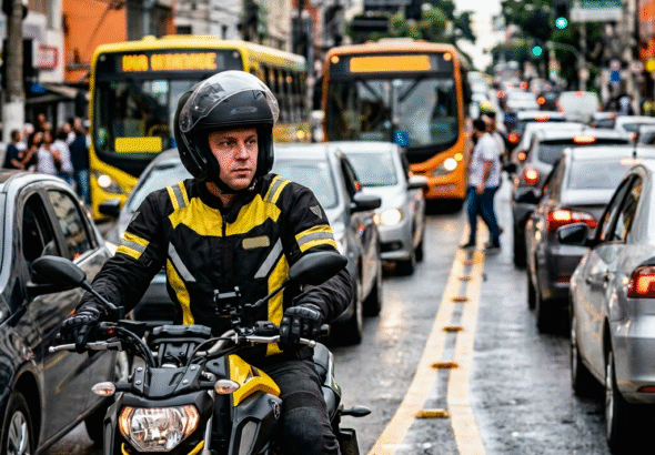 Atenção: saiba o que acontece ao pilotar com a viseira do capacete levantada!