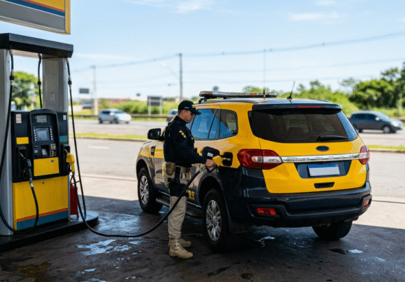 Até a PRF foi abastecida com combustível adulterado