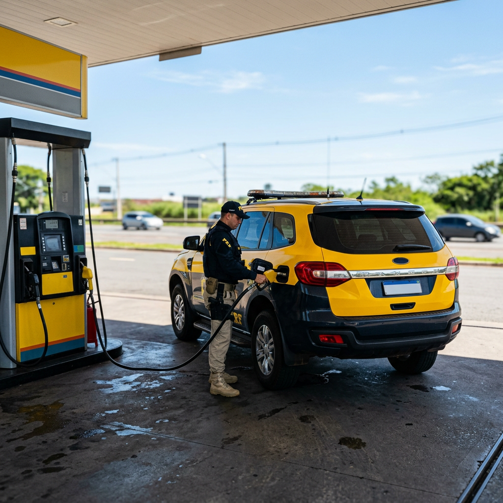 Até a PRF foi abastecida com combustível adulterado
