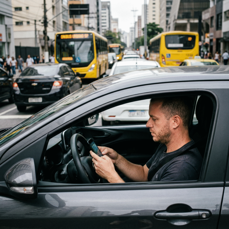 Multa por usar celular: valor atualizado e pontos